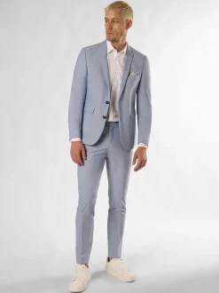 Finshley & Harding London Herren Baukasten-Hose - Hoxdon in hellblau
