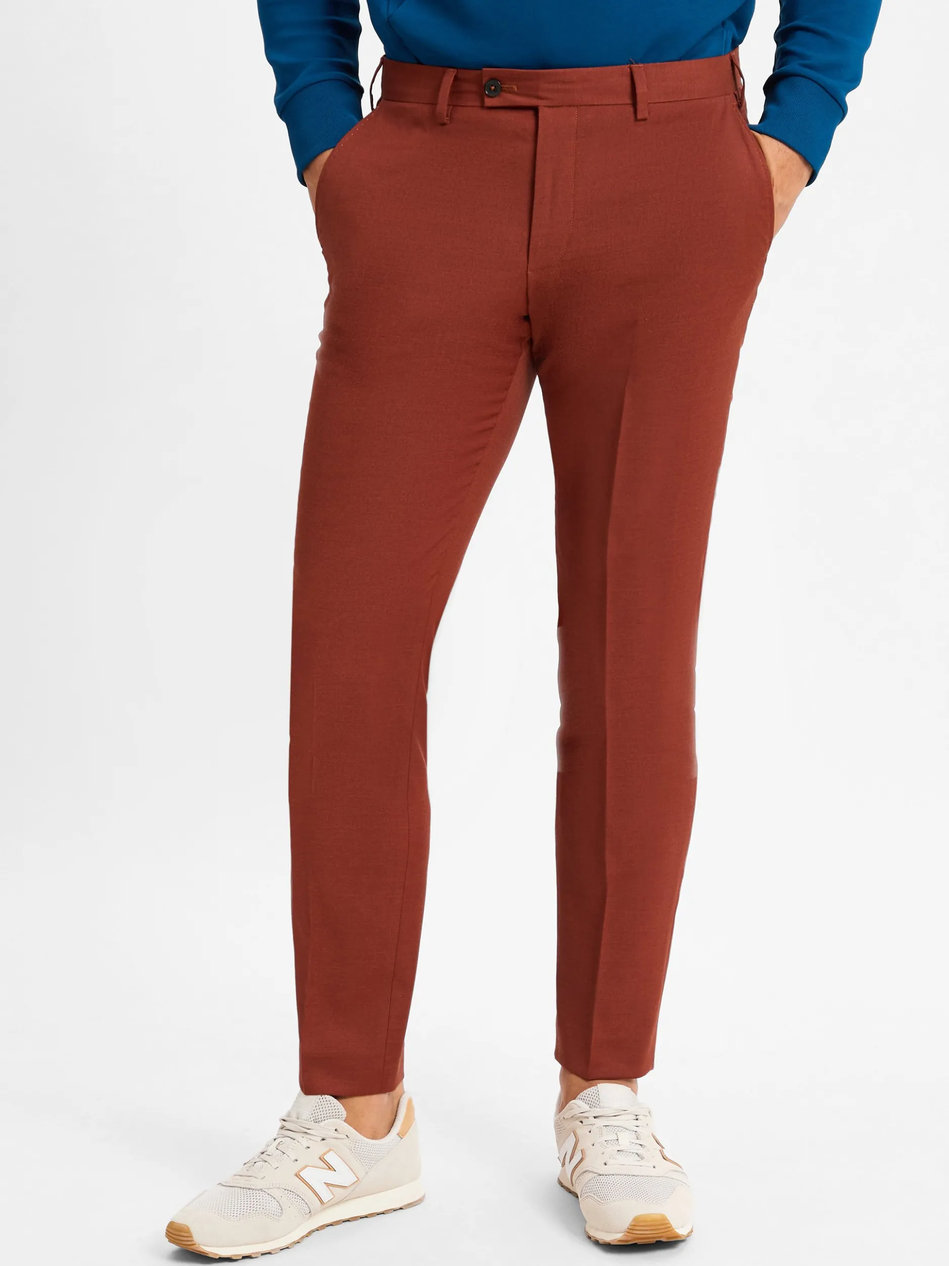 Finshley & Harding London Herren Baukasten-Hose - Hoxdon in terra