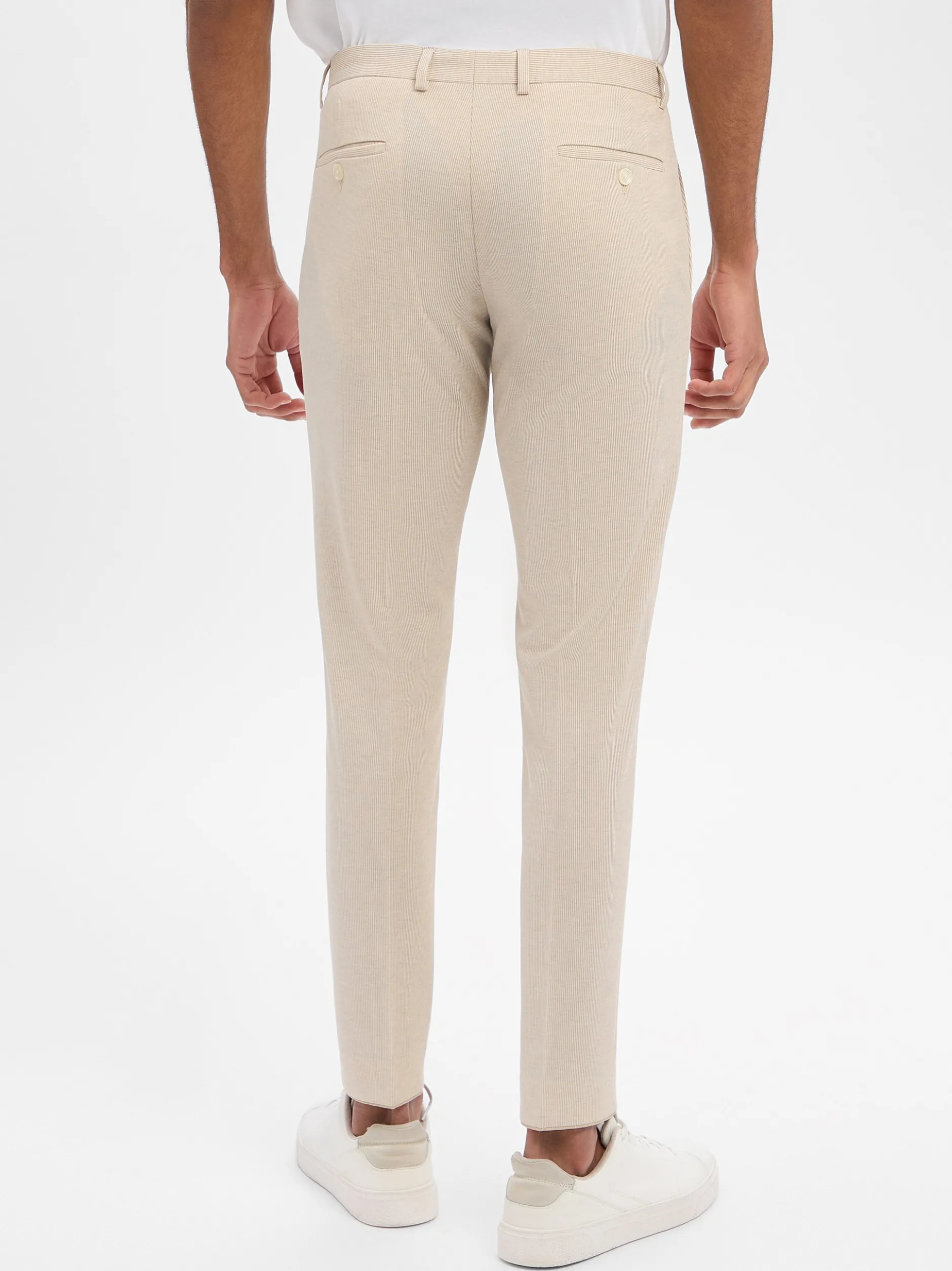 Finshley & Harding London Herren Baukasten-Hose in beige