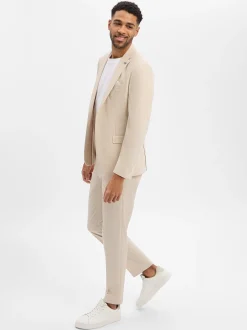 Finshley & Harding London Herren Baukasten-Hose in beige