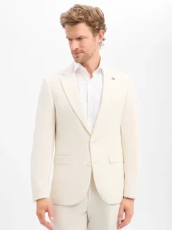Finshley & Harding London Herren Baukasten-Sakko in ecru