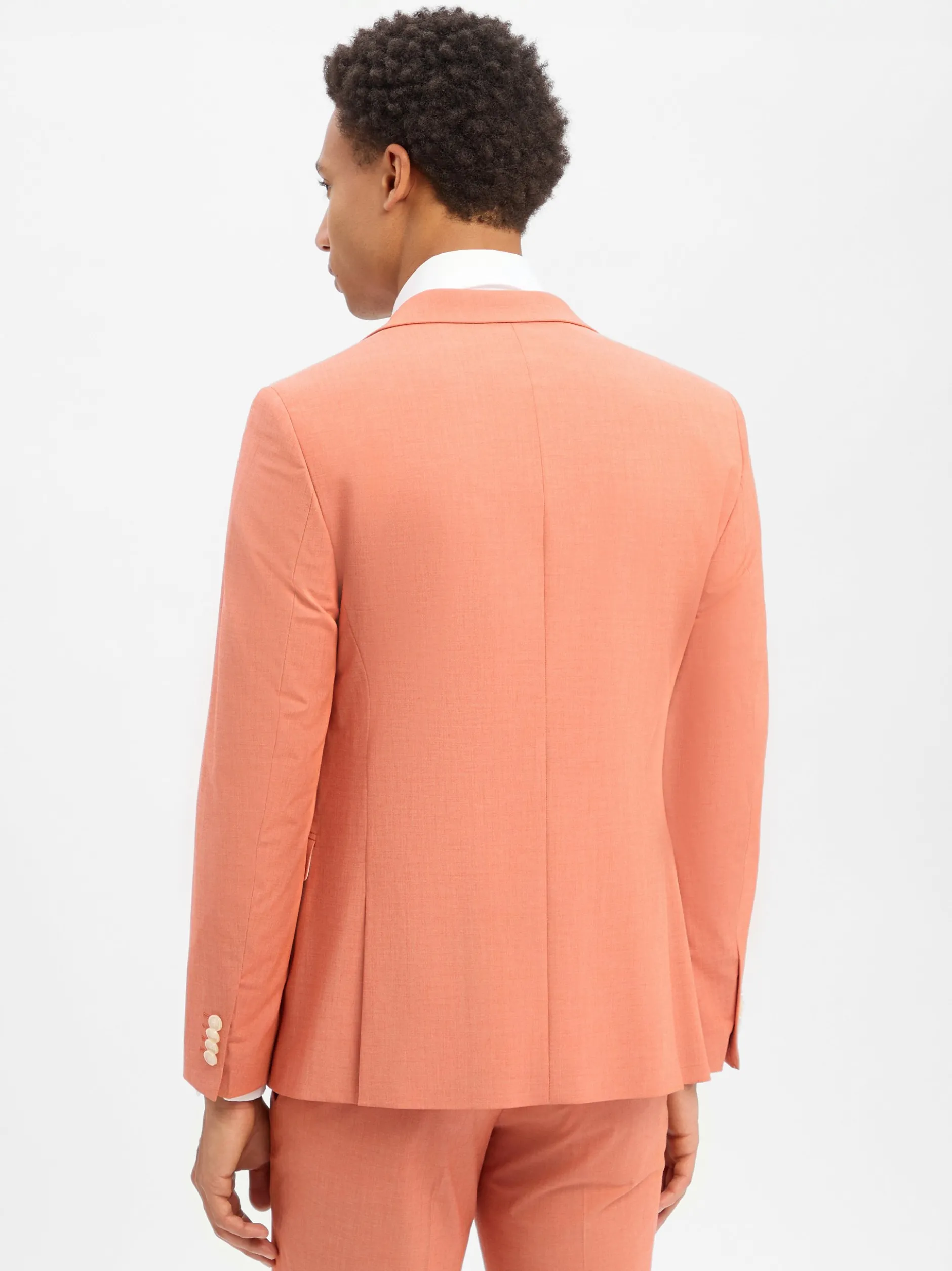 Finshley & Harding London Herren Baukasten-Sakko in koralle
