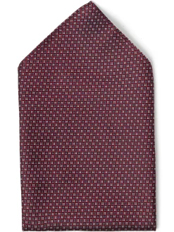 Finshley & Harding London Herren Fliege und Einstecktuch in bordeaux blau