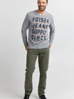 FQ1924 Herren Gerade Jeans - FQJoshua in oliv