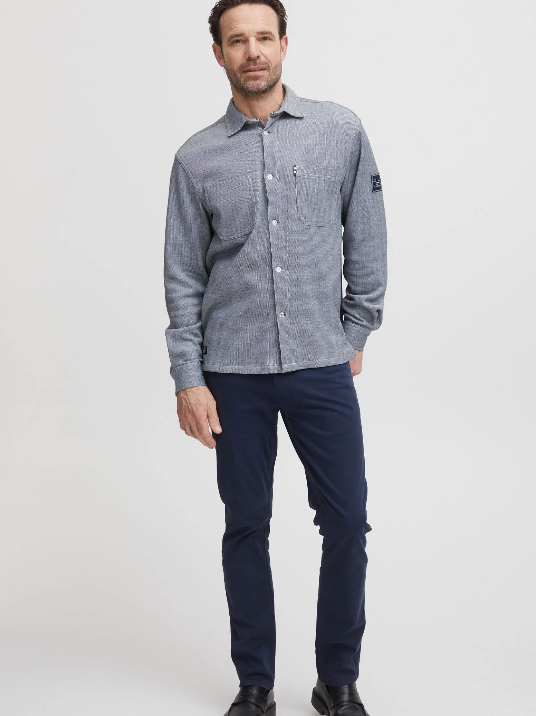 FQ1924 Herren Hemdjacke - FQOliver in blau