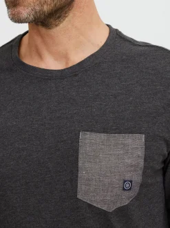 FQ1924 Herren Langarmshirt - FQDanfo in anthrazit