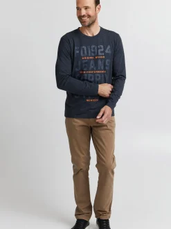 FQ1924 Herren Langarmshirt - FQNoxan in blau