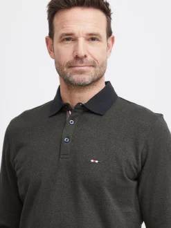 FQ1924 Herren Langarmshirt - FQPeter in anthrazit