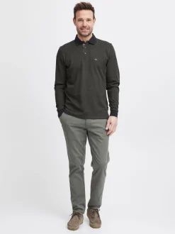 FQ1924 Herren Langarmshirt - FQPeter in anthrazit