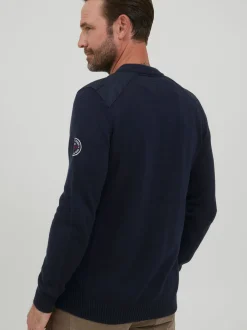 FQ1924 Herren Strickjacke - FQErland in marine