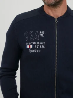 FQ1924 Herren Strickjacke - FQErland in marine
