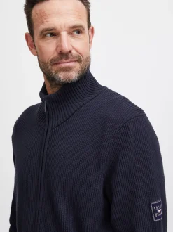 FQ1924 Herren Strickjacke - FQKyle in blau