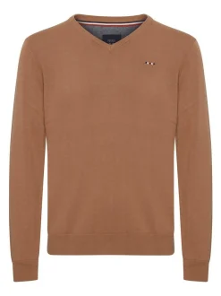 FQ1924 Herren Strickpullover - FQFynjard in braun