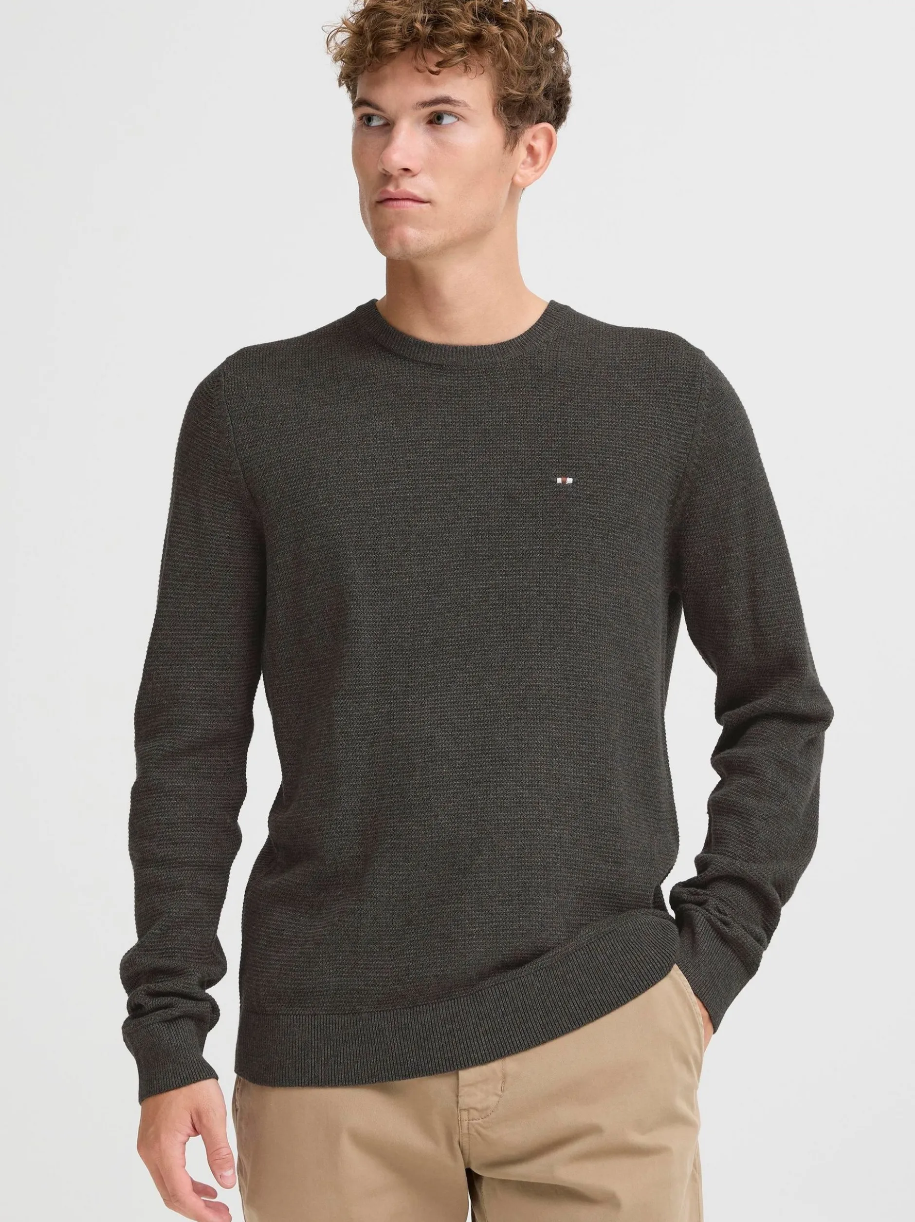 FQ1924 Herren Strickpullover - FQGranby in anthrazit
