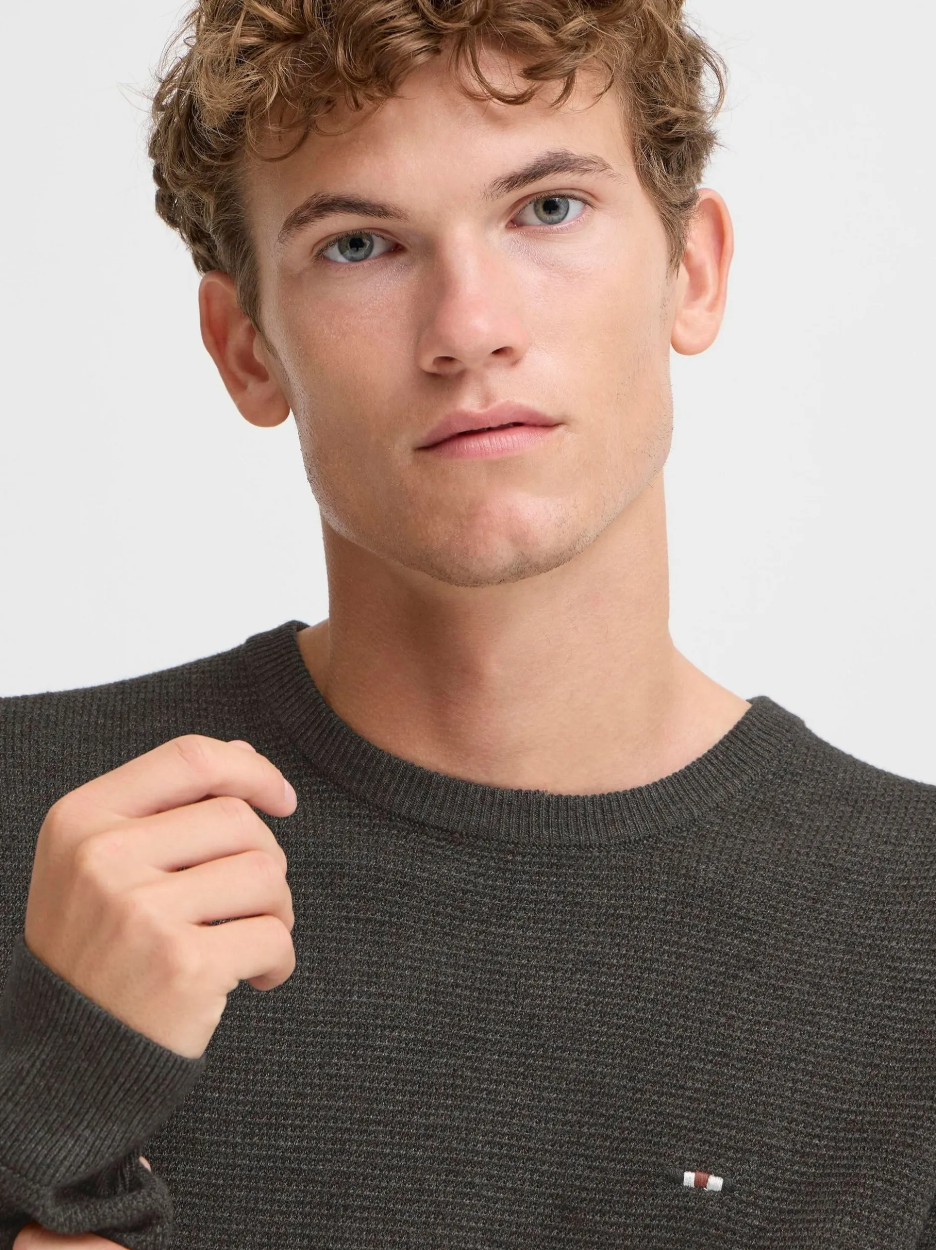 FQ1924 Herren Strickpullover - FQGranby in anthrazit
