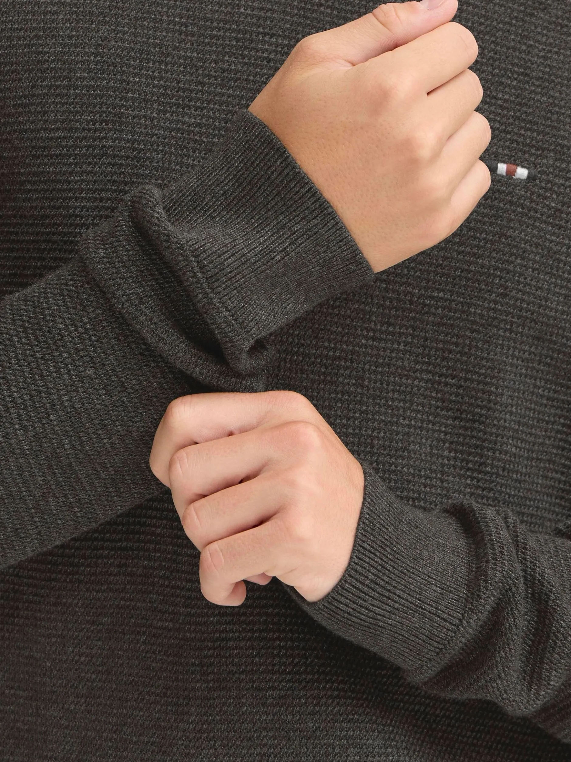 FQ1924 Herren Strickpullover - FQGranby in anthrazit