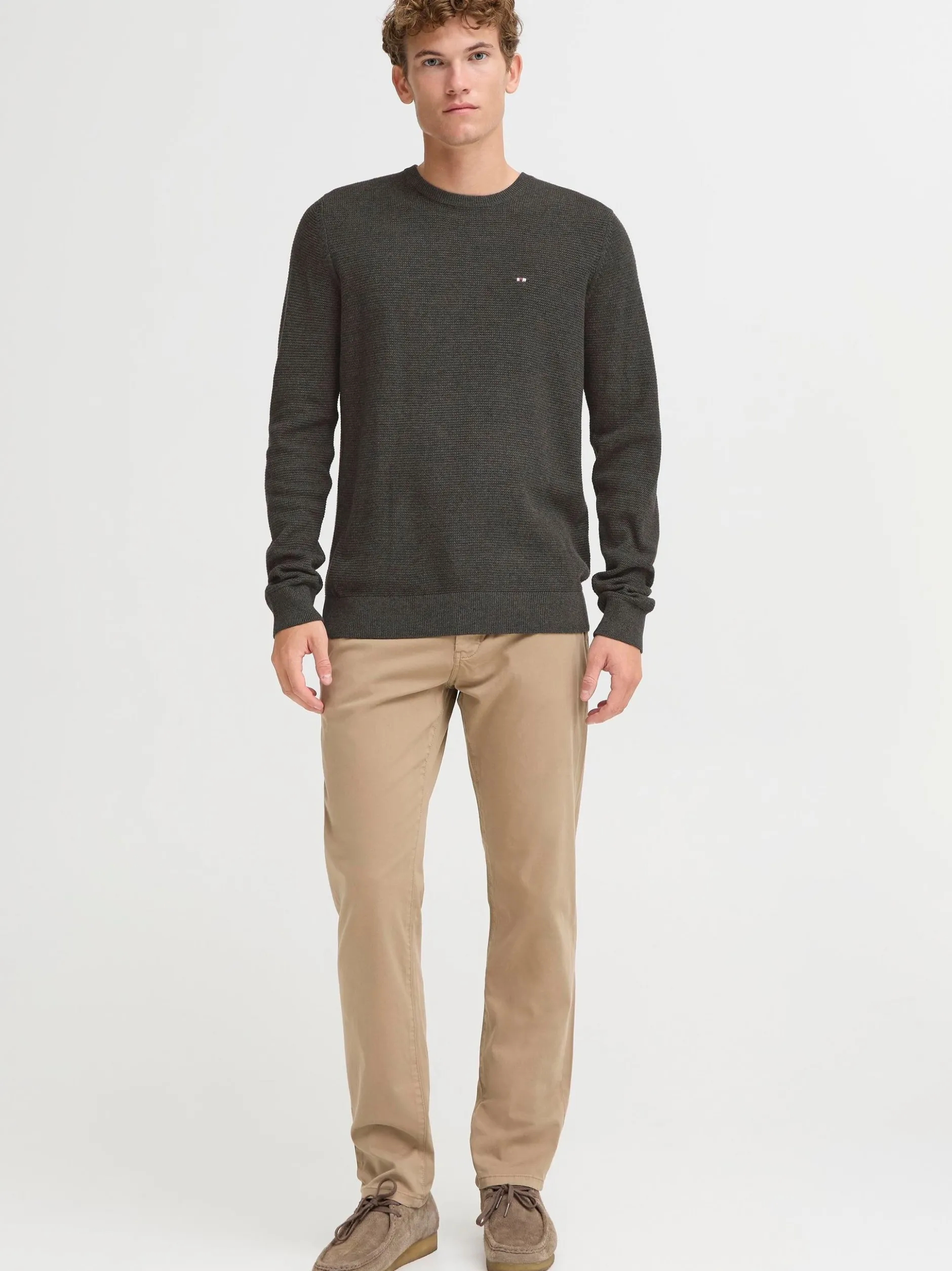FQ1924 Herren Strickpullover - FQGranby in anthrazit
