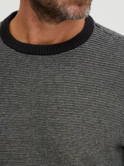 FQ1924 Herren Strickpullover - FQLeon in schwarz