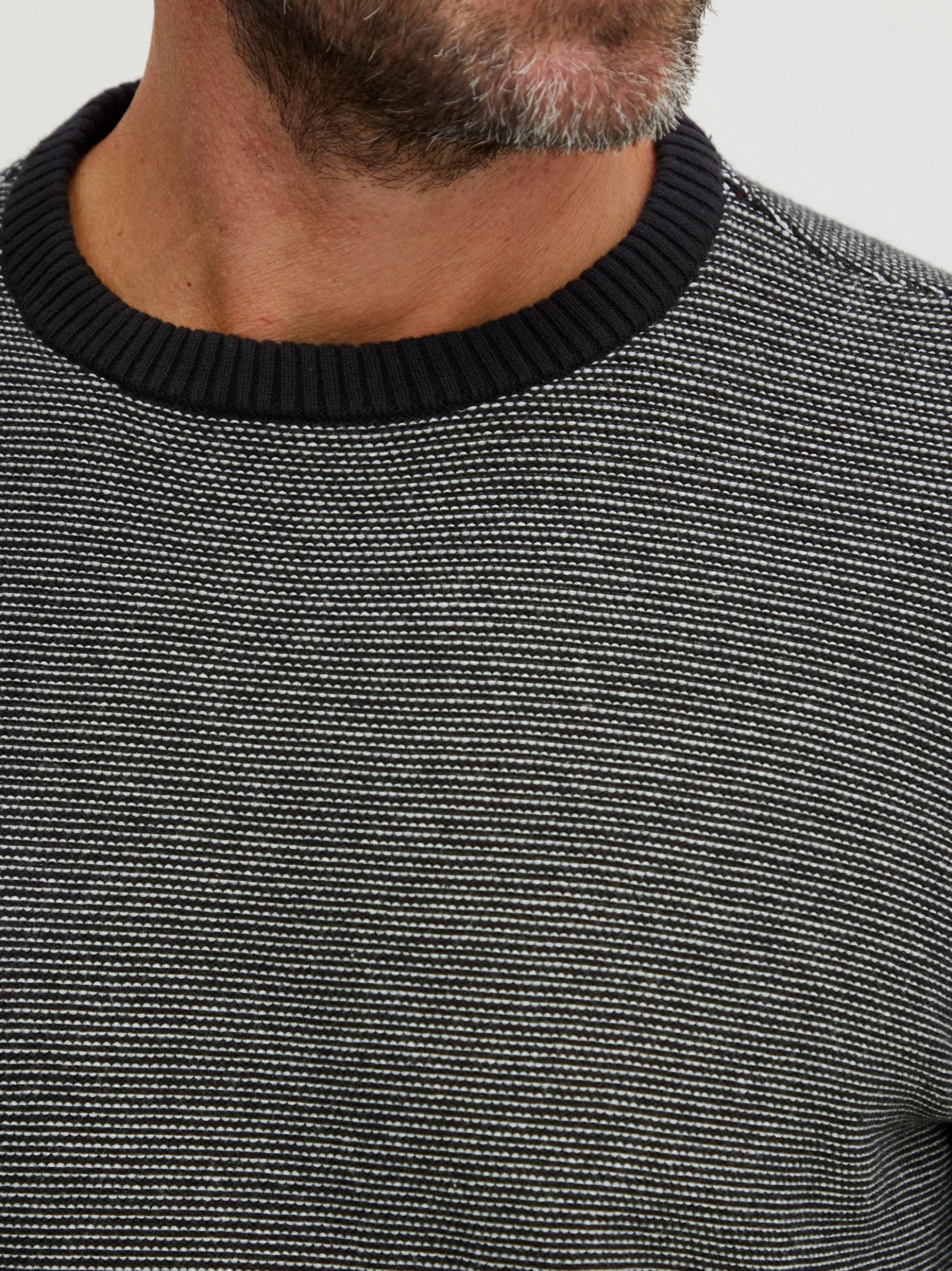 FQ1924 Herren Strickpullover - FQLeon in schwarz