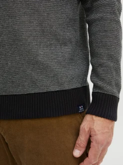 FQ1924 Herren Strickpullover - FQLeon in schwarz