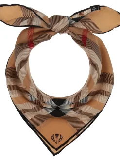 Fraas Damen Seidentuch in camel mehrfarbig