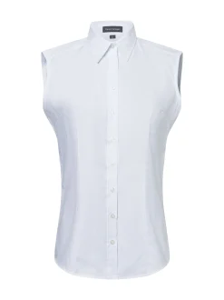 Franco Callegari Damen Bluse in weiß - Ärmel: ohne Arm