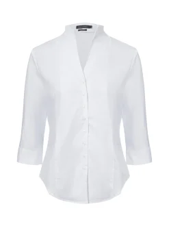 Franco Callegari Damen Bluse in weiß - Ärmel: 3/4 Arm
