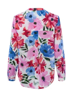 Franco Callegari Damen Bluse in mehrfarbig rosa