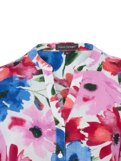 Franco Callegari Damen Bluse in mehrfarbig rosa
