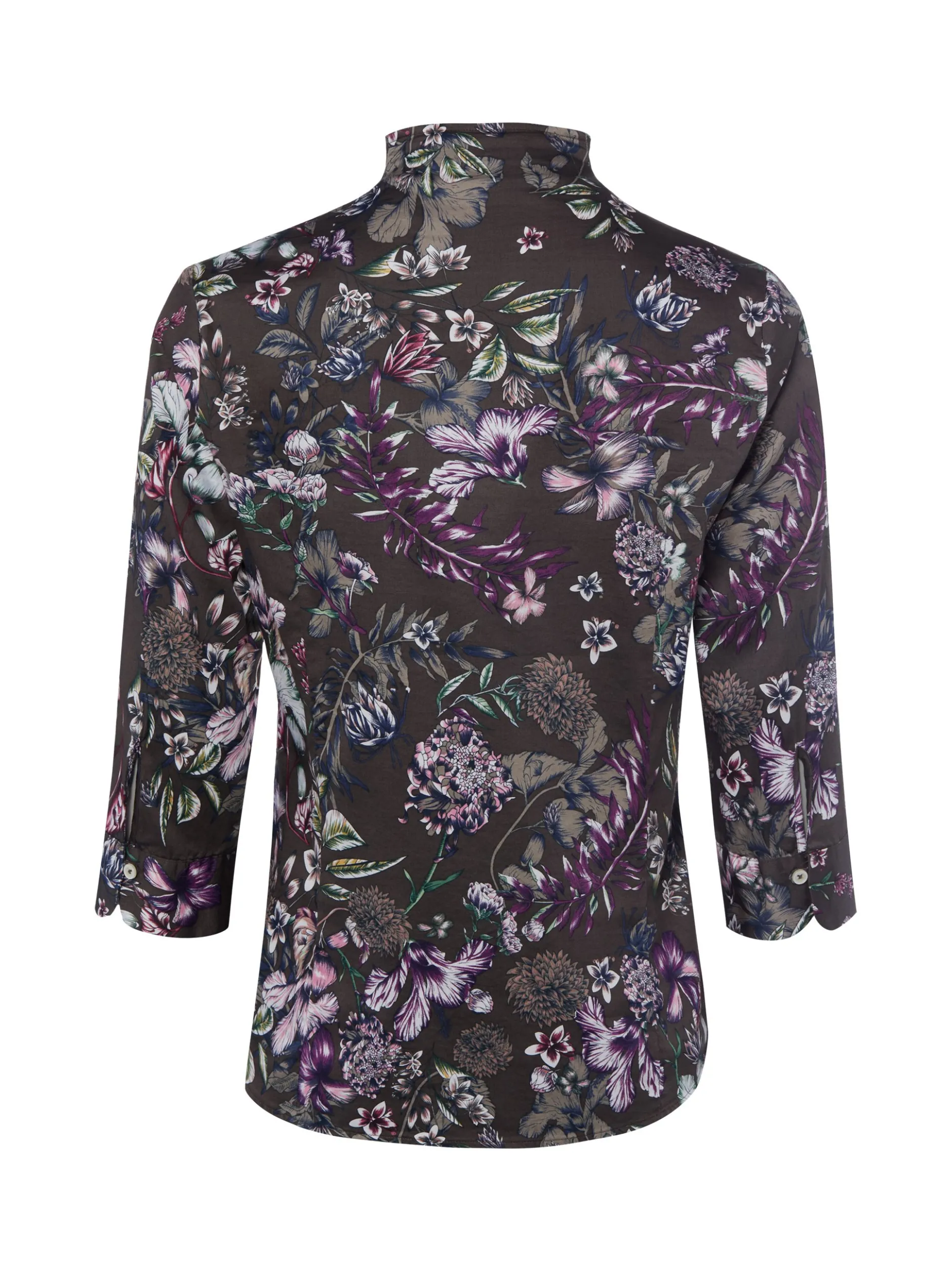 Franco Callegari Damen Bluse in schoko mehrfarbig