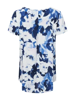 Franco Callegari Damen Blusenshirt - Carry in weiß marine