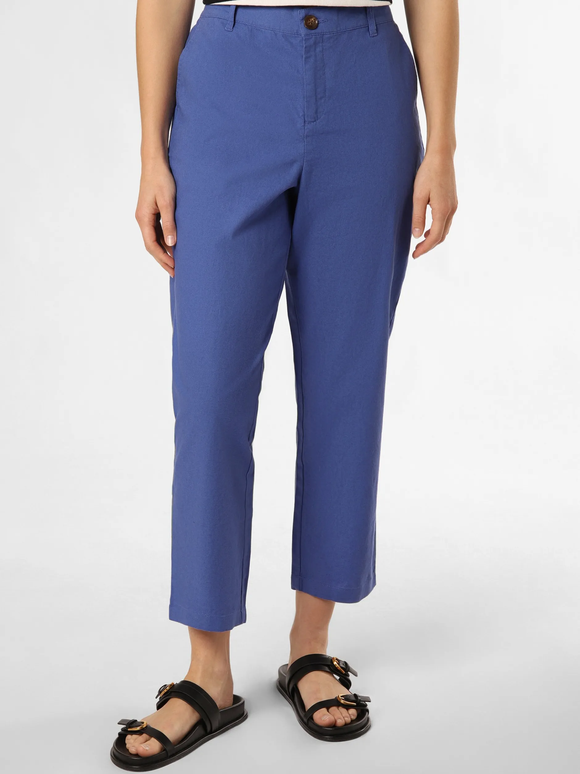 Franco Callegari Damen Hose mit Leinen-Anteil in royal