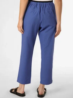 Franco Callegari Damen Hose mit Leinen-Anteil in royal
