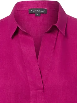 Franco Callegari Damen Leinenbluse in fuchsia