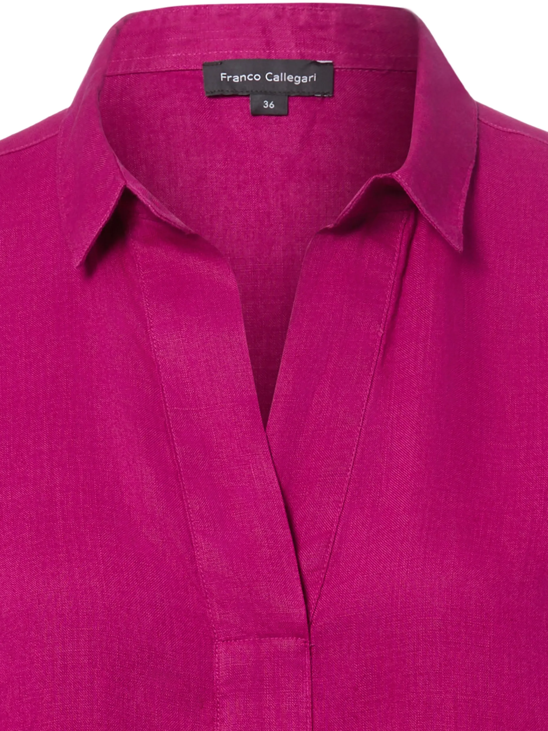 Franco Callegari Damen Leinenbluse in fuchsia
