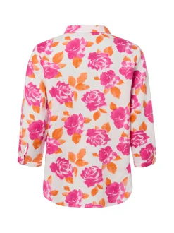 Franco Callegari Damen Leinenbluse in pink orange