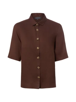 Franco Callegari Damen Leinenbluse in schoko