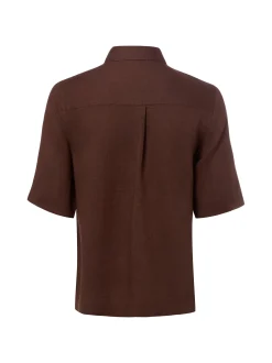 Franco Callegari Damen Leinenbluse in schoko