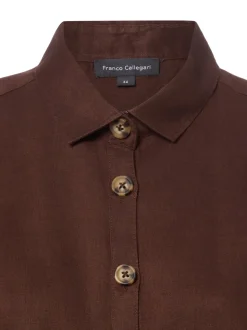 Franco Callegari Damen Leinenbluse in schoko