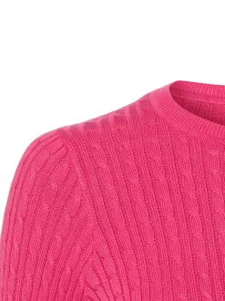 Franco Callegari Damen Strickpullover in fuchsia