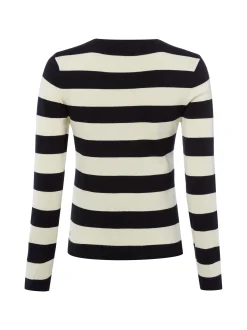 Franco Callegari Damen Strickpullover in marine vanille