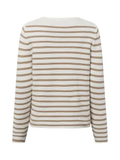 Franco Callegari Damen Strickpullover in weiß melange