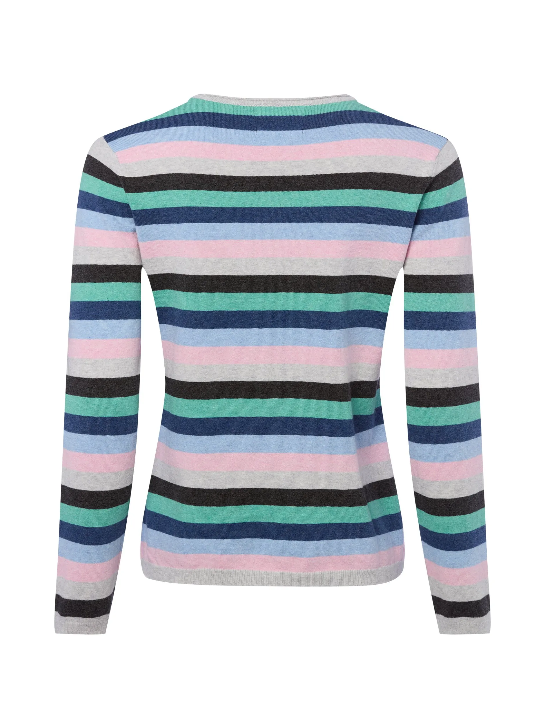 Franco Callegari Damen Strickpullover mit Cashmereanteil in türkis mehrfarbig
