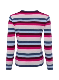 Franco Callegari Damen Strickpullover mit Cashmereanteil in fuchsia mehrfarbig