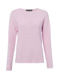 Franco Callegari Damen Strickpullover mit Leinen in rosa