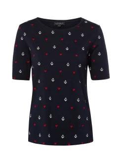 Franco Callegari Damen T-Shirt in marine