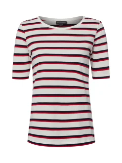 Franco Callegari Damen T-Shirt in weiß mehrfarbig