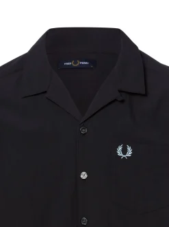 Fred Perry Herren Kurzarmhemd in anthrazit
