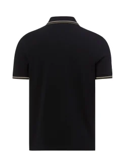Fred Perry Herren Poloshirt in schwarz - Ärmel: kurzarm