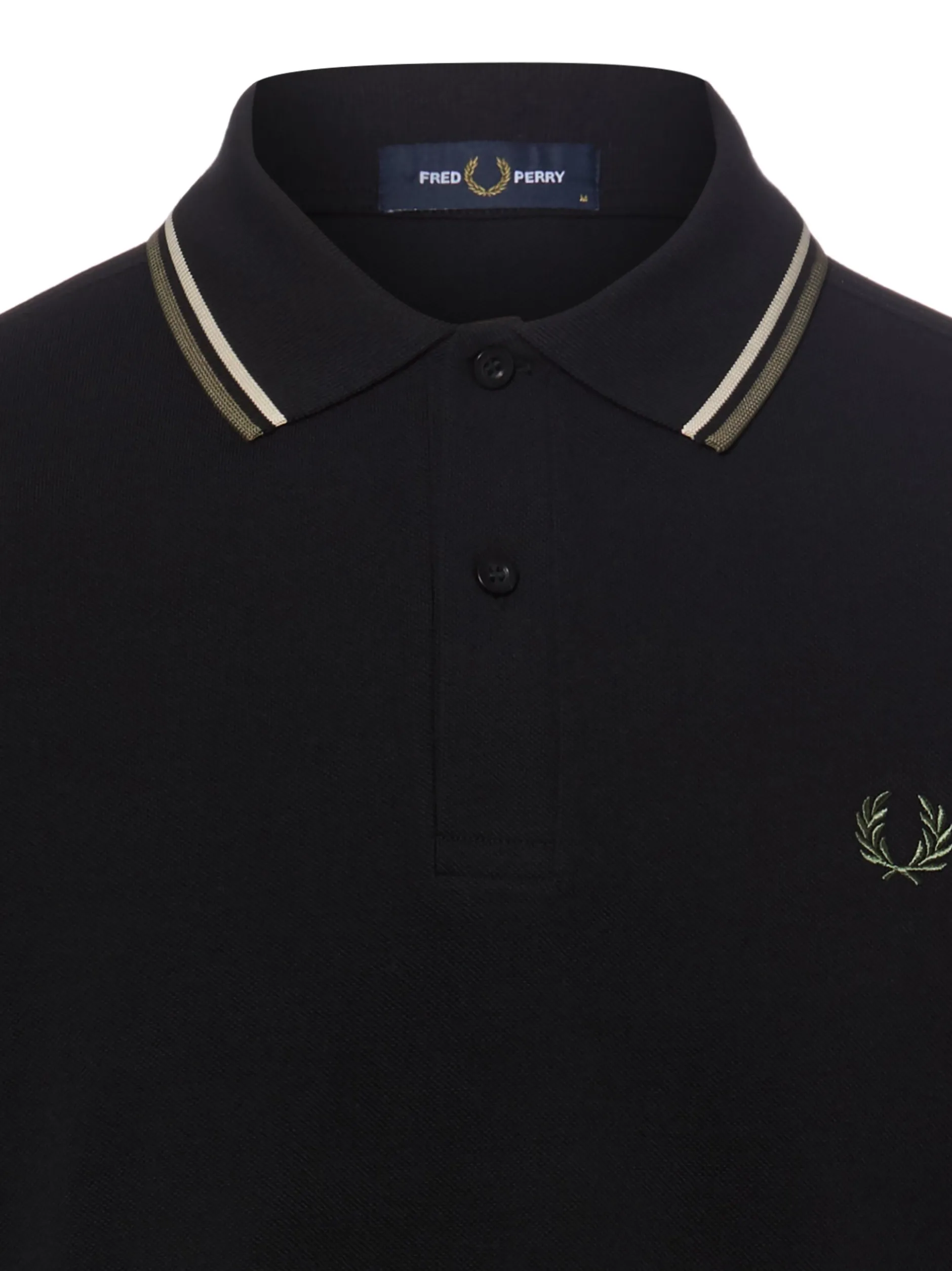 Fred Perry Herren Poloshirt in schwarz - Ärmel: kurzarm